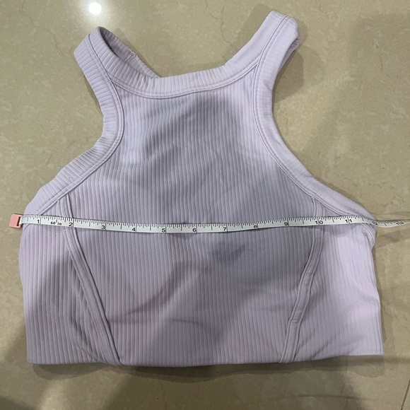 Lululemon Ribbed Nulu High-Neck Yoga Bra Faint Lavender (Size 4) - Picture 10 of 12